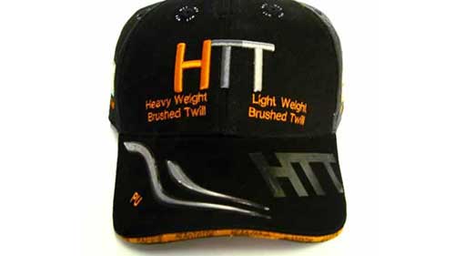HTT Embroidered Hat With Metal Inserts in Brim